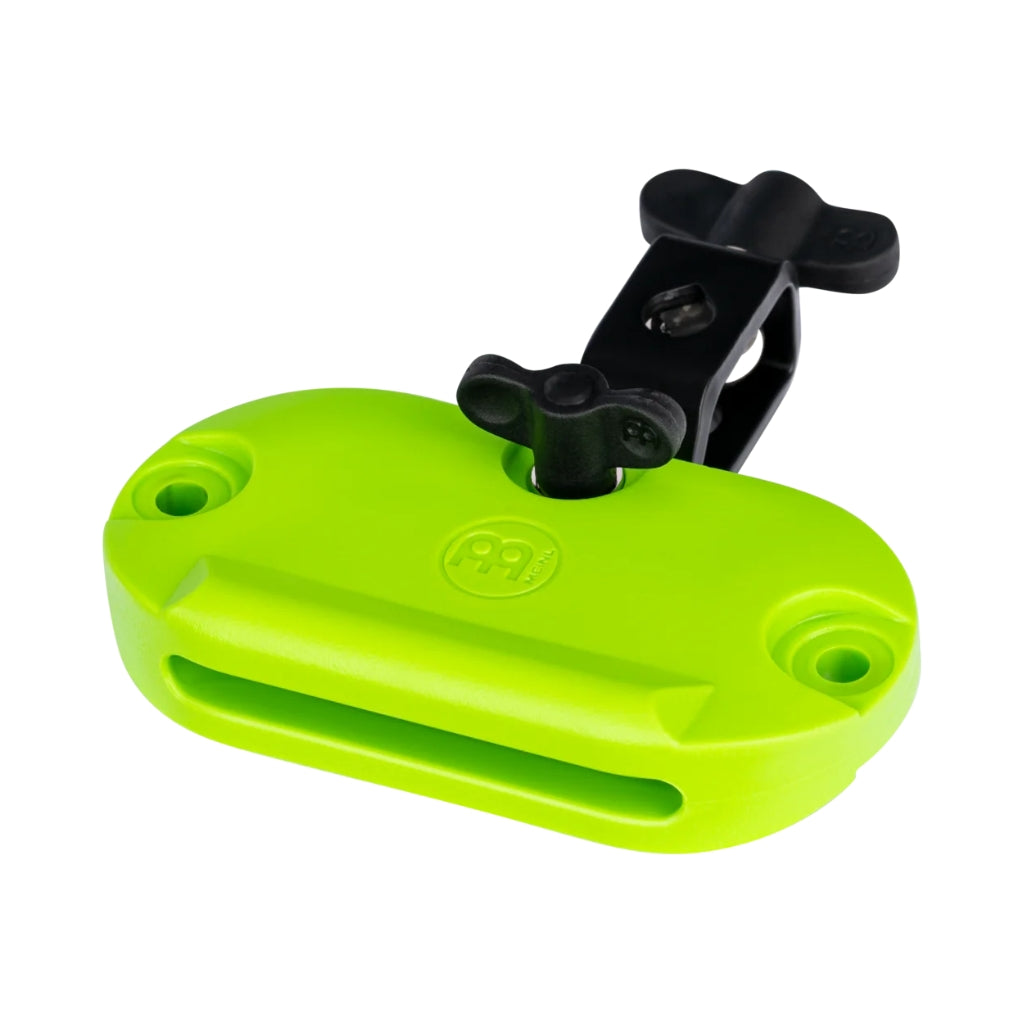 Meinl High Pitch Percussion Block w/Mounting Clamp - Neon Green