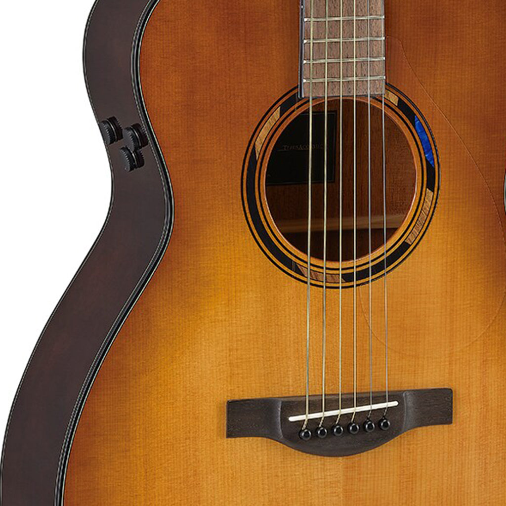 Yamaha TAS1 Element TransAcoustic Guitar - Sand Burst Gloss
