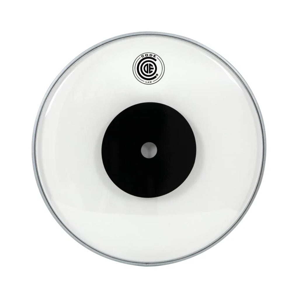 Code - Law Clear Single Ply with Black Dot Drumhead - 8 inches