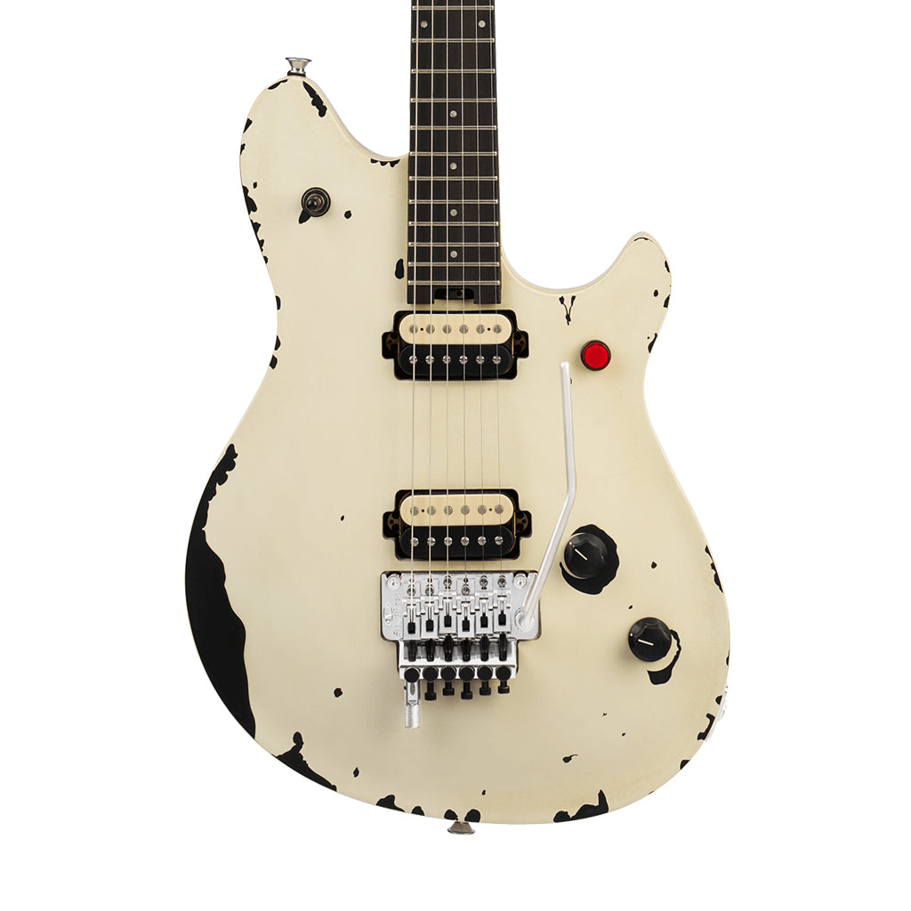 EVH Limited Edition Wolfgang Special Striped Series Electric Guitar - Distressed Ivory