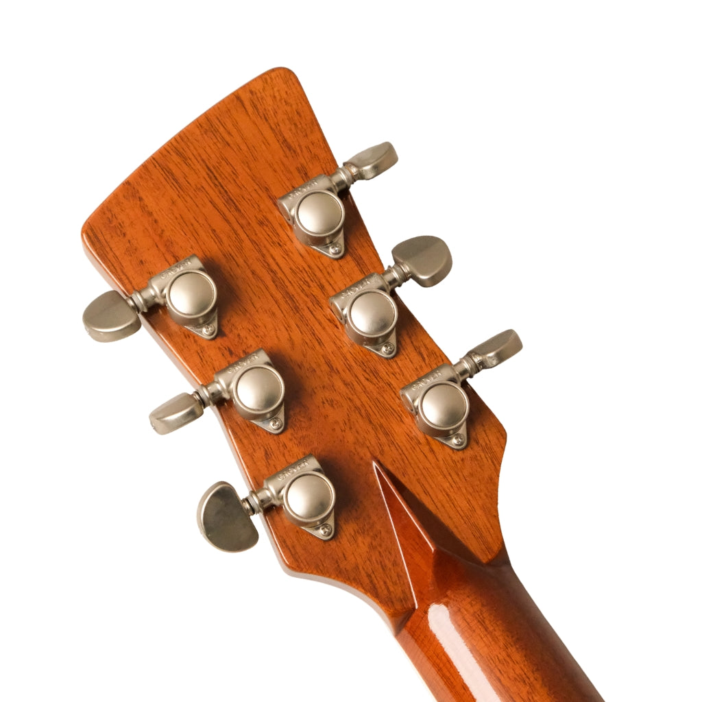 Frank Brother Arcade One Light Relic Electric Guitar - Trans Trillium White headstock back