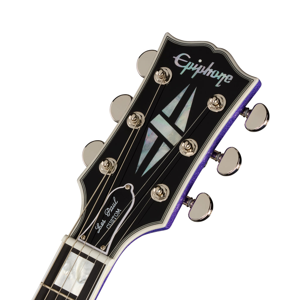 Epiphone Inspired by Gibson Custom Les Paul Custom Electric Guitar - Amethyst Sparkle