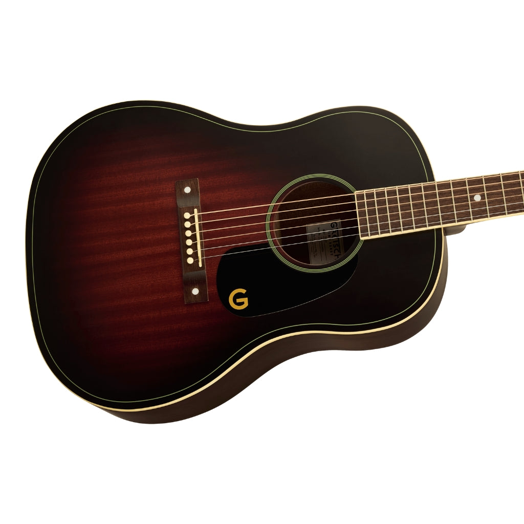 Gretsch - Jim Dandy Dreadnought Acoustic Guitar - Deep Cherry Burst, Walnut Fingerboard