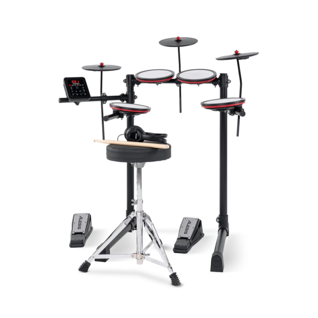 Alesis - Turbo Max All-in-One - 7-Piece Electronic Drum Kit for New Drummers