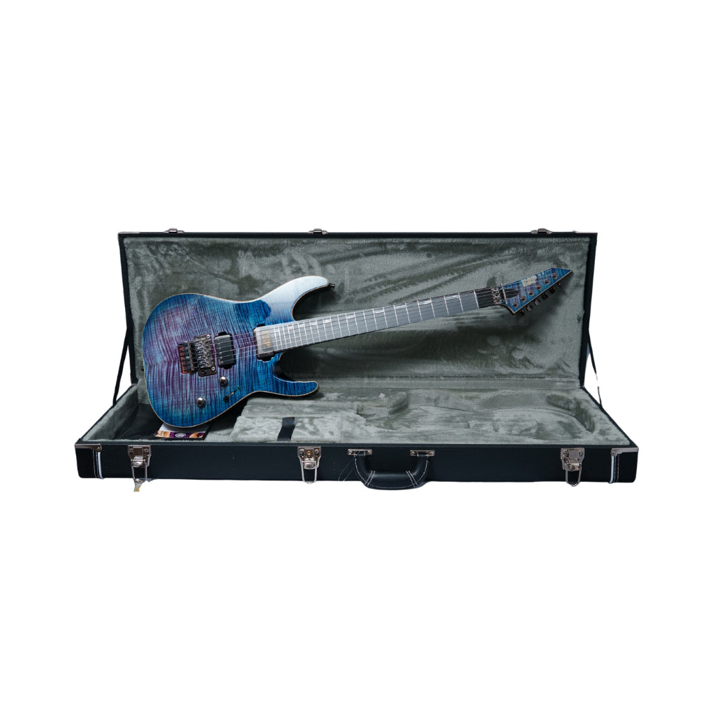 ESP Original M-II CTM FM FR Electric Guitar - Indigo Purple Sunburst
