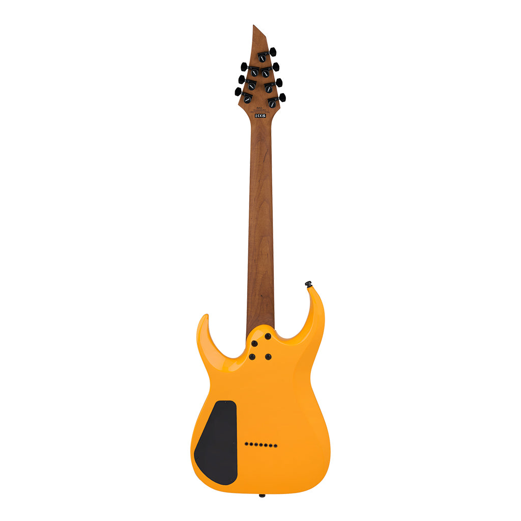 Jackson Pro Series Misha Mansoor Juggernaut HT7 Electric Guitar Signal Yellow Ebony Fingerboard