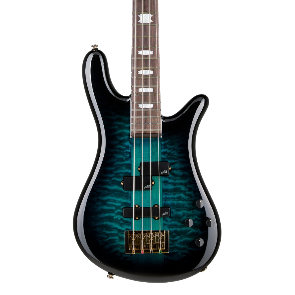 Spector - Icon NS-2 Neck Through Electric Bass Guitar - Black & Blue