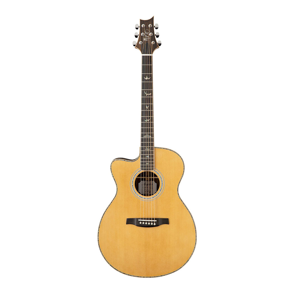 PRS SE A60E Angelus Left Handed Acoustic-Electric Guitar - Natural front