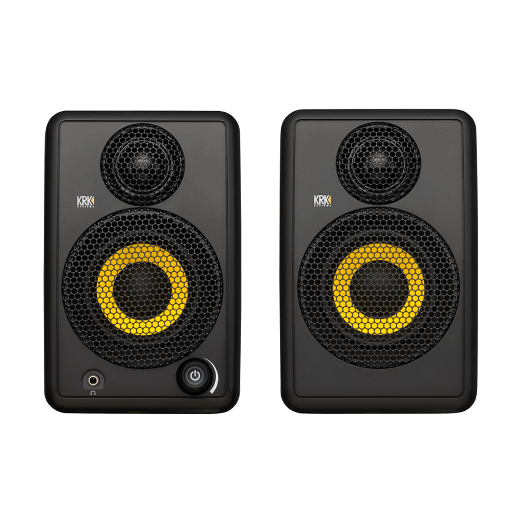 KRK GoAux 3 - Portable Studio Monitors 2-Way 3"; Bi-amped Class D Power - Pair