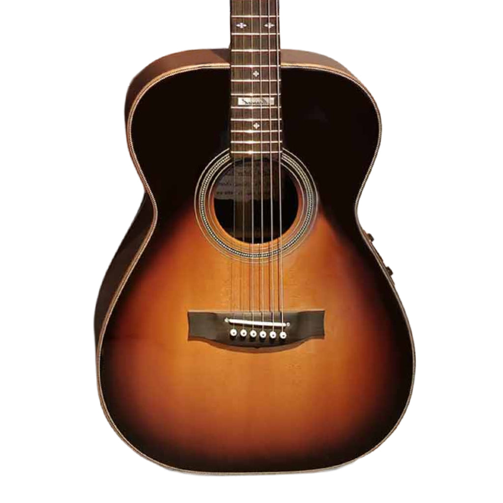 Maton EM100 808 Messiah Series Left Handed Acoustic-Electric Guitar - Tobacco Sunburst