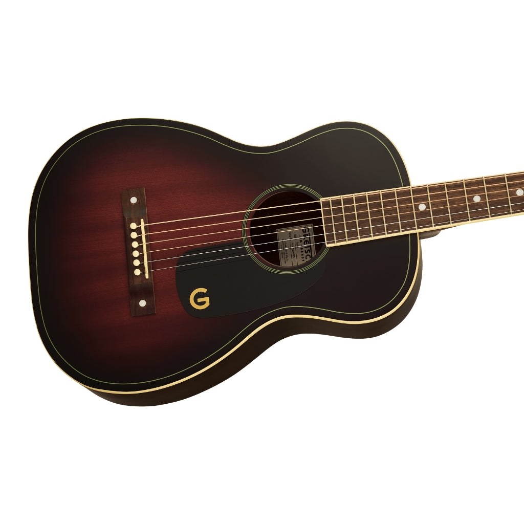 Gretsch - Jim Dandy Parlor Acoustic Guitar - Deep Cherry Burst, Walnut Fingerboard