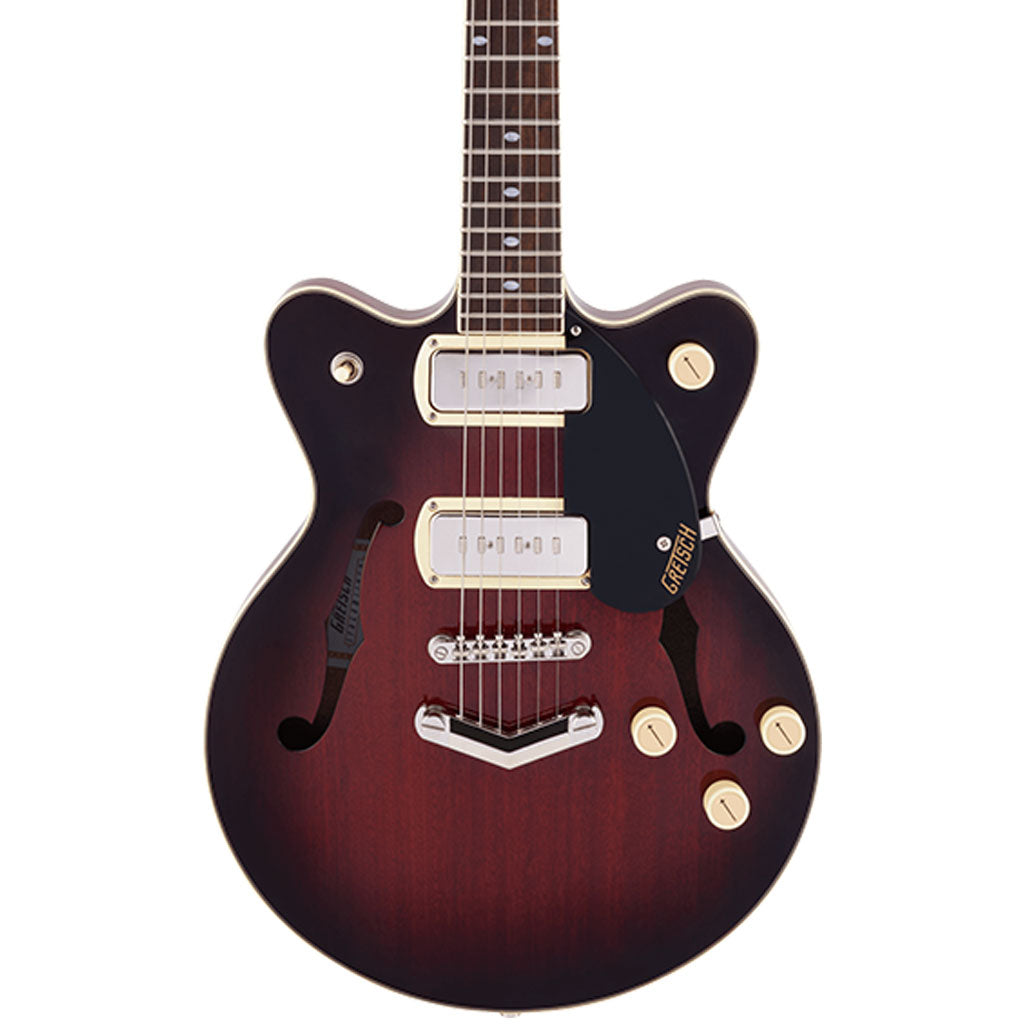 Gretsch G2655-P90 Streamliner Center Block Jr. Double-Cut P90 with V-Stoptail, Laurel Fingerboard - Claret Burst