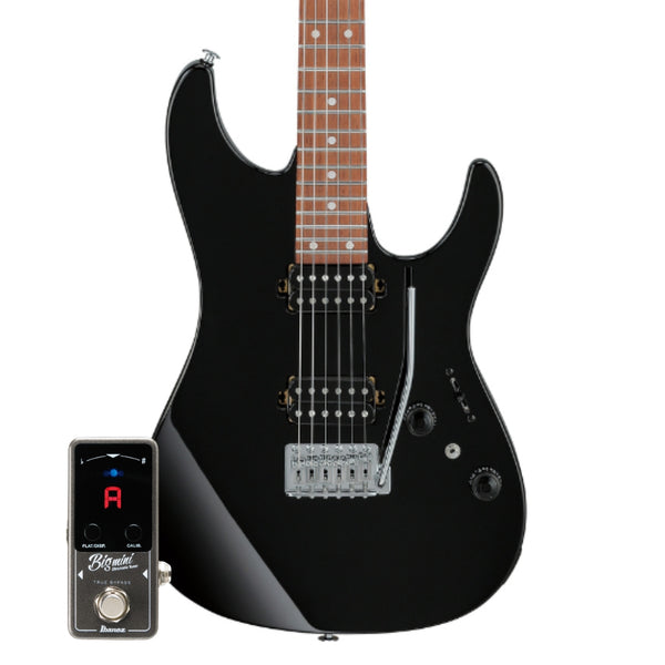 Ibanez SGスタイルギター ブラック Ibanez AZ24S2 BK Electric Guitar Bundle With BIGMINI Tuner - Black