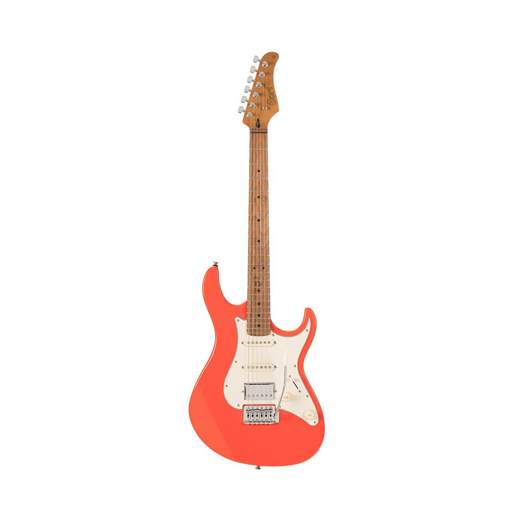 Cort G200SE HSS Roasted Maple Neck Electric Guitar - Scarlett Red