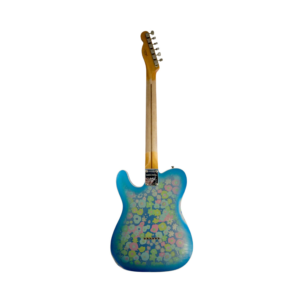 Fender Custom Shop Dual P90 Thinline Telecaster Relic Limited Edition Electric Guitar - Blue Floral back