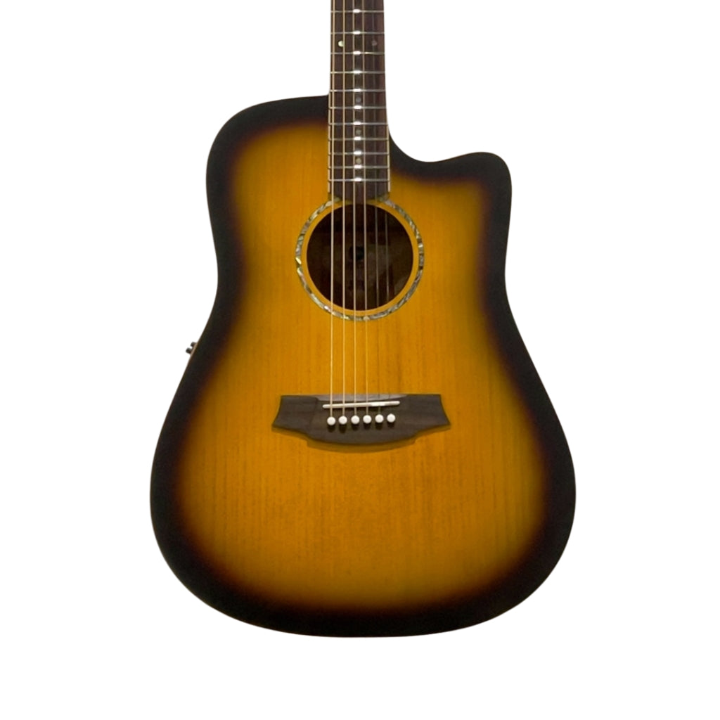 Cole Clark Studio Dreadnought Solid Bunya Top w/Solid Queensland Maple Back & Sides Acoustic-Electric Guitar - Sunburst