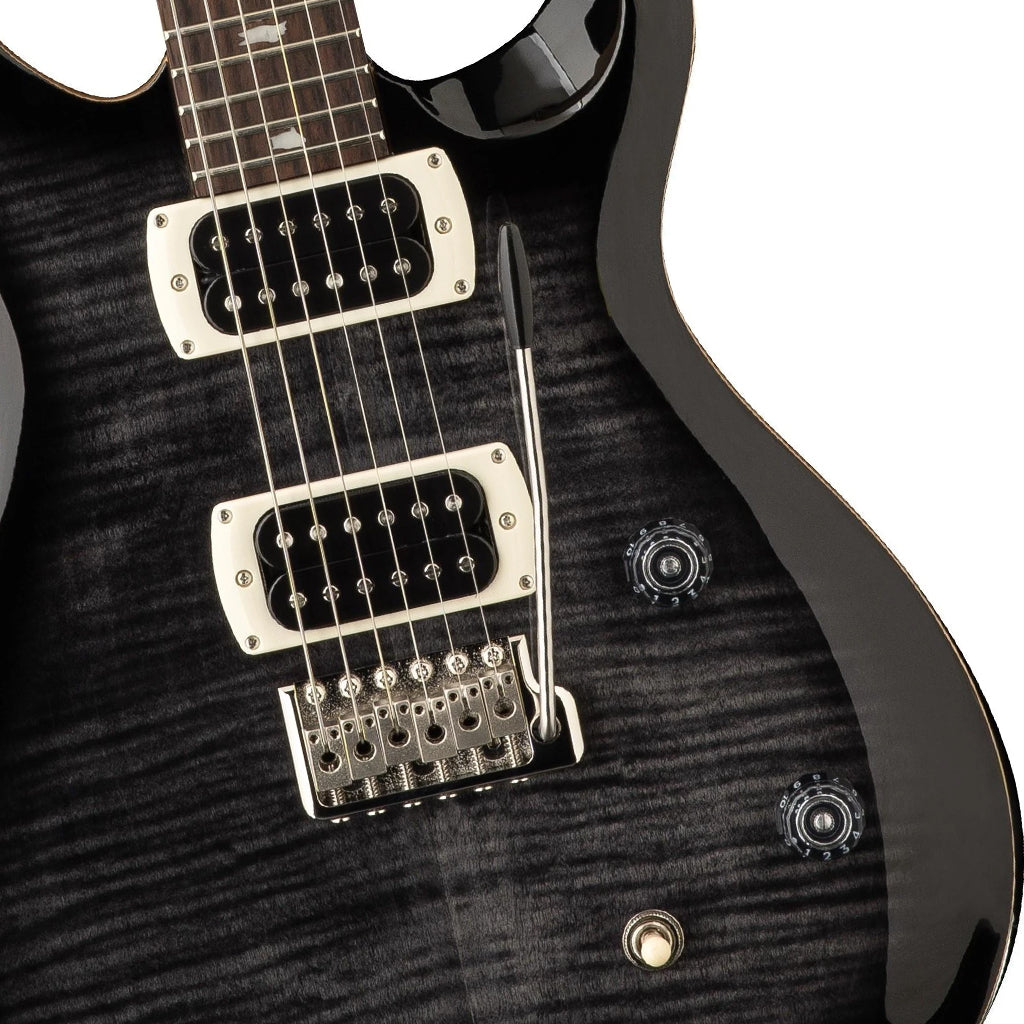 PRS SE CE 24 Flame Maple Top Electric Guitar - Charcoal Burst