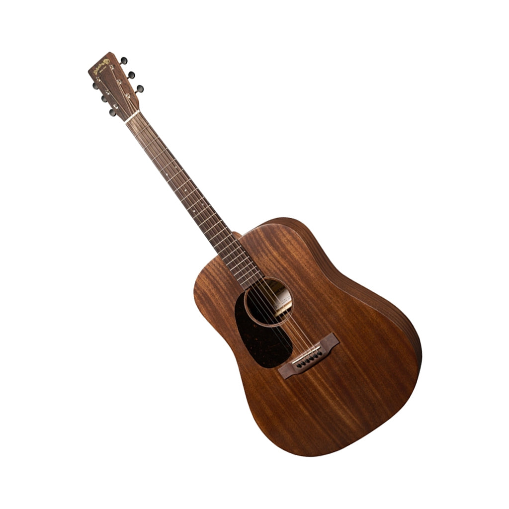 Martin Road Series D-10E Retro Sapele Left Handed Acoustic-Electric Guitar angled