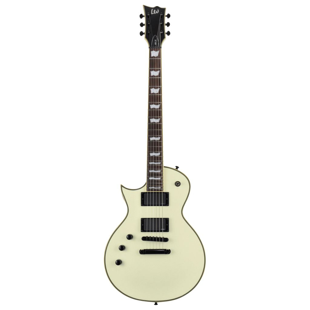 ESP LTD Eclipse EC-401 Left Handed Electric Guitar w/ EMG Pickups - Olympic White - LEC-401OWLH