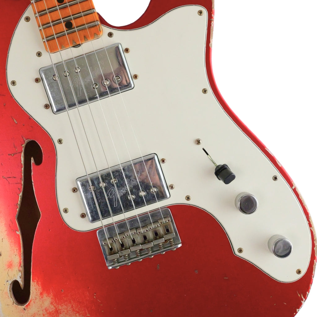 Fender Custom Shop Big Peg Telecaster Heavy Relic Electric Guitar - Aged Candy Apple Red