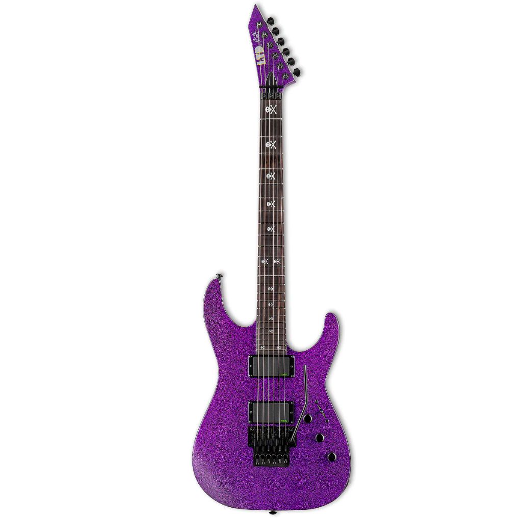 ESP LTD KH-602 Kirk Hammett Signature Electric Guitar - Purple Sparkle - LKH-602PSP