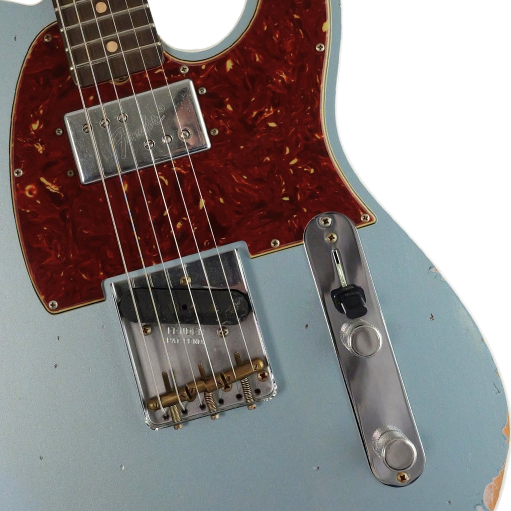 Fender Custom Shop 1963 Telecaster Custom CuNiFe Relic - Aged Blue Ice Metallic