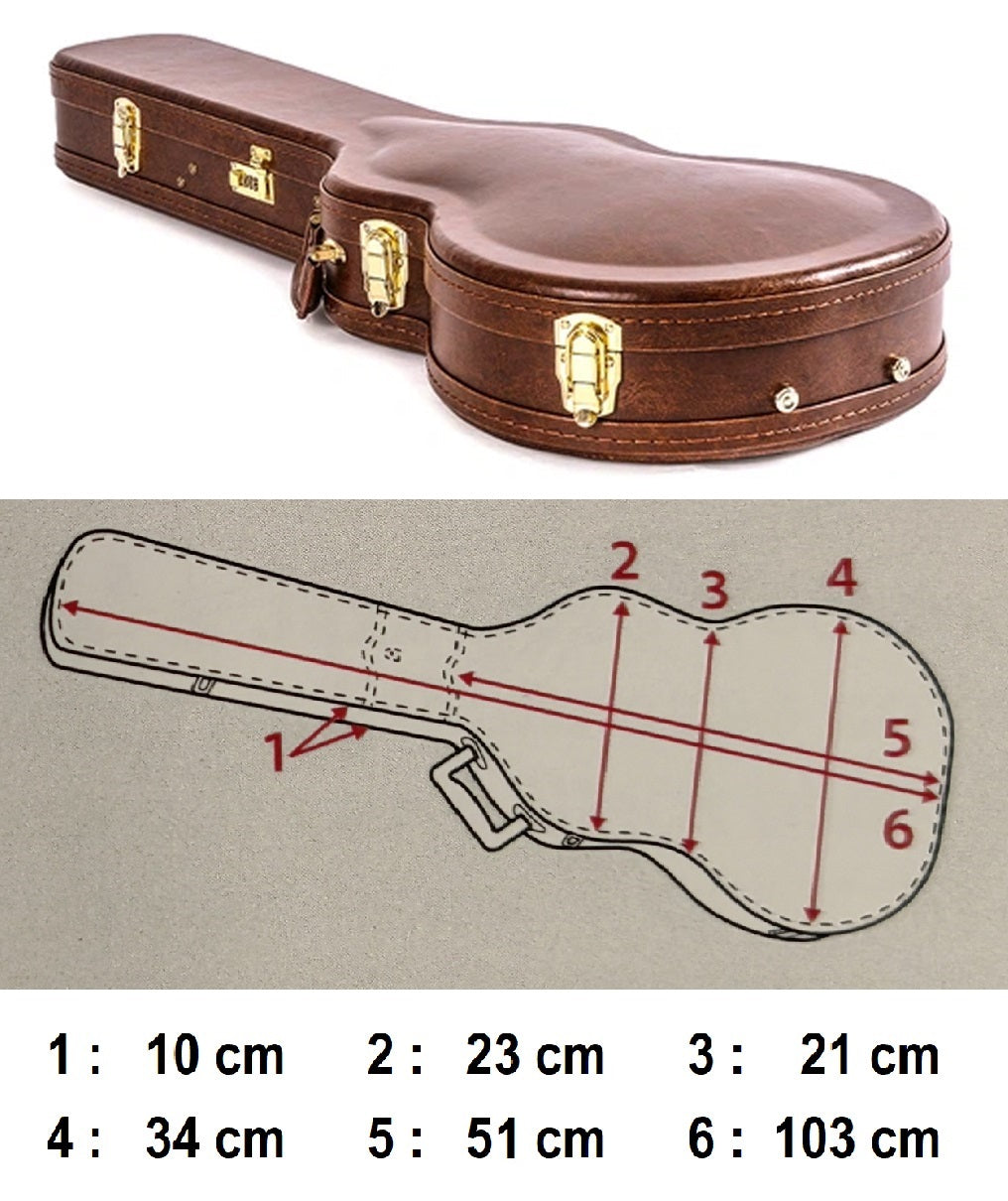 Nameless Premium LP Case - Brown Exterior with Red Plush Interior