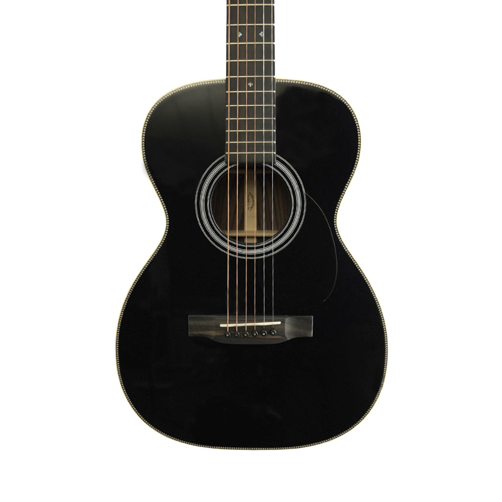 Martin Custom Shop 0-14 Wild Grain East Indian Rosewood Back &amp; Sides Concert Acoustic Guitar - Black Top