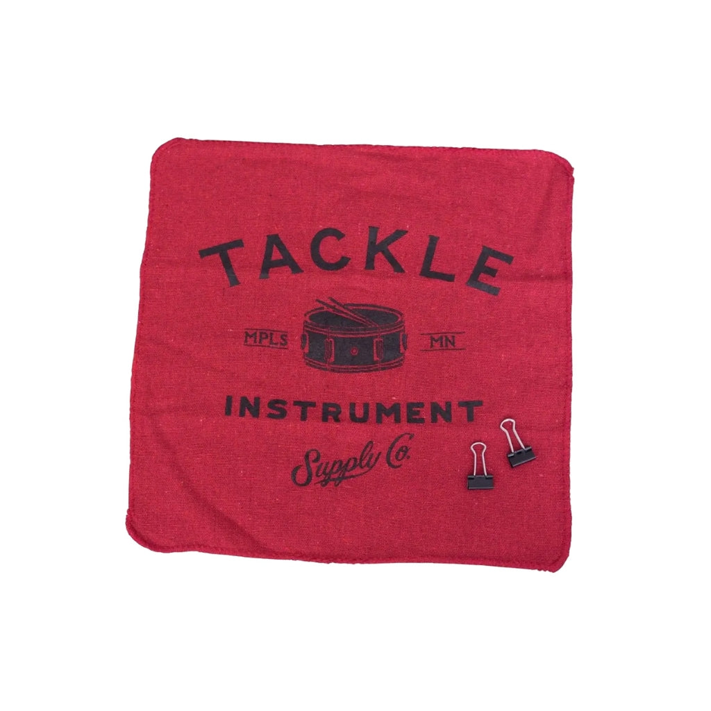 Tackle - Shop Rag Tone Dampener - Red with clips