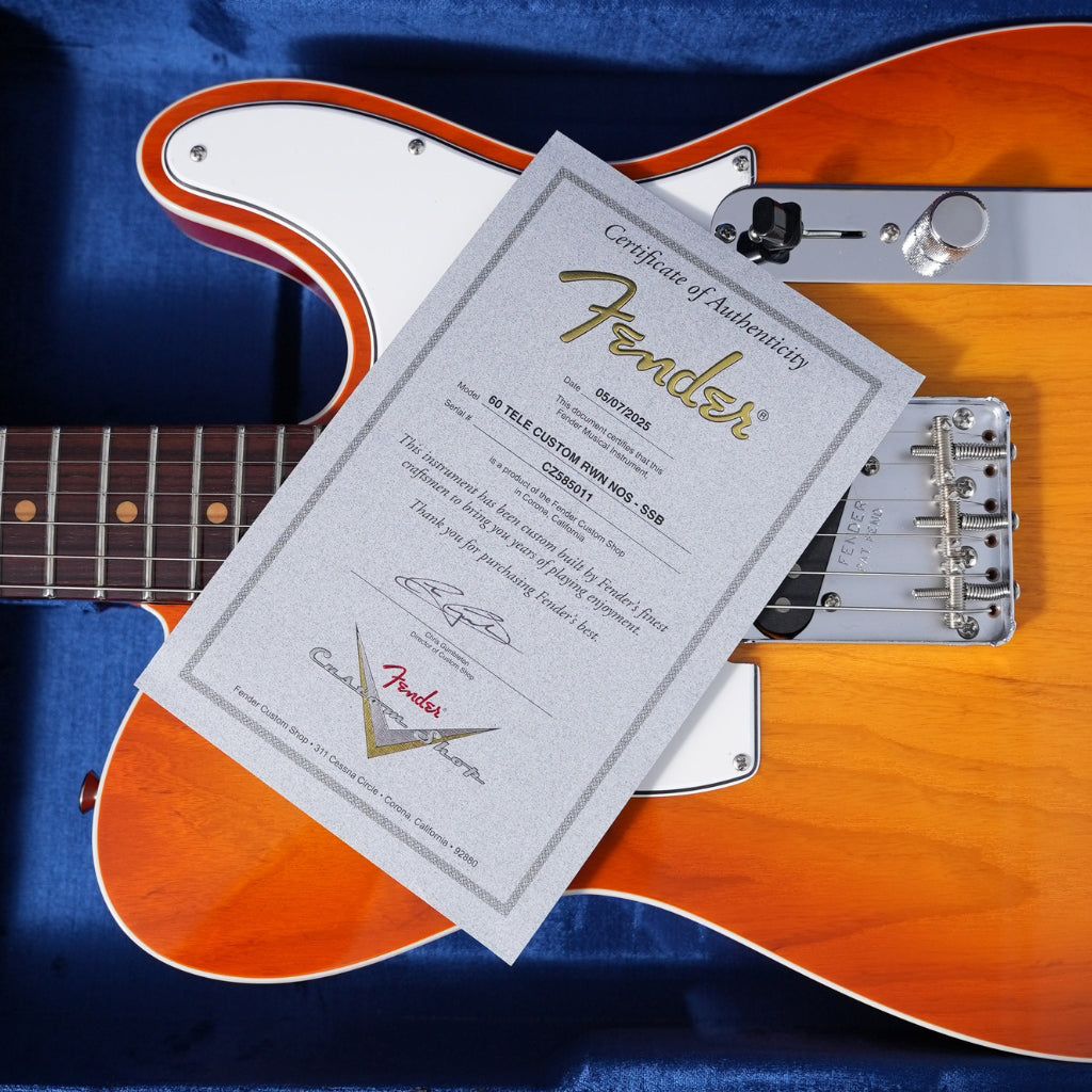 Fender Custom Shop 60 Telecaster Custom Roadworn NOS - Sienna Sunburst