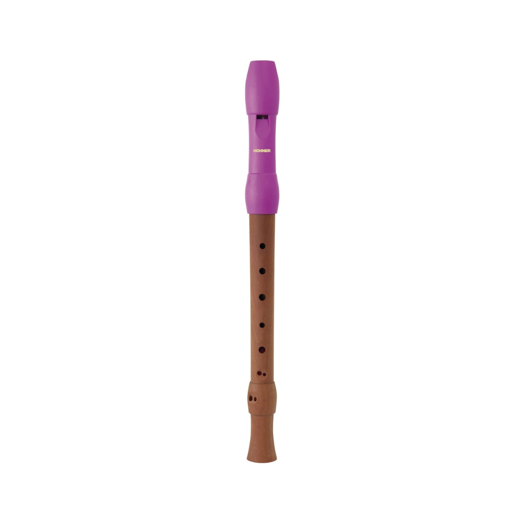 Hohner Alegra Wooden Body Plastic Head Baroque Recorder - C Soprano, Pink