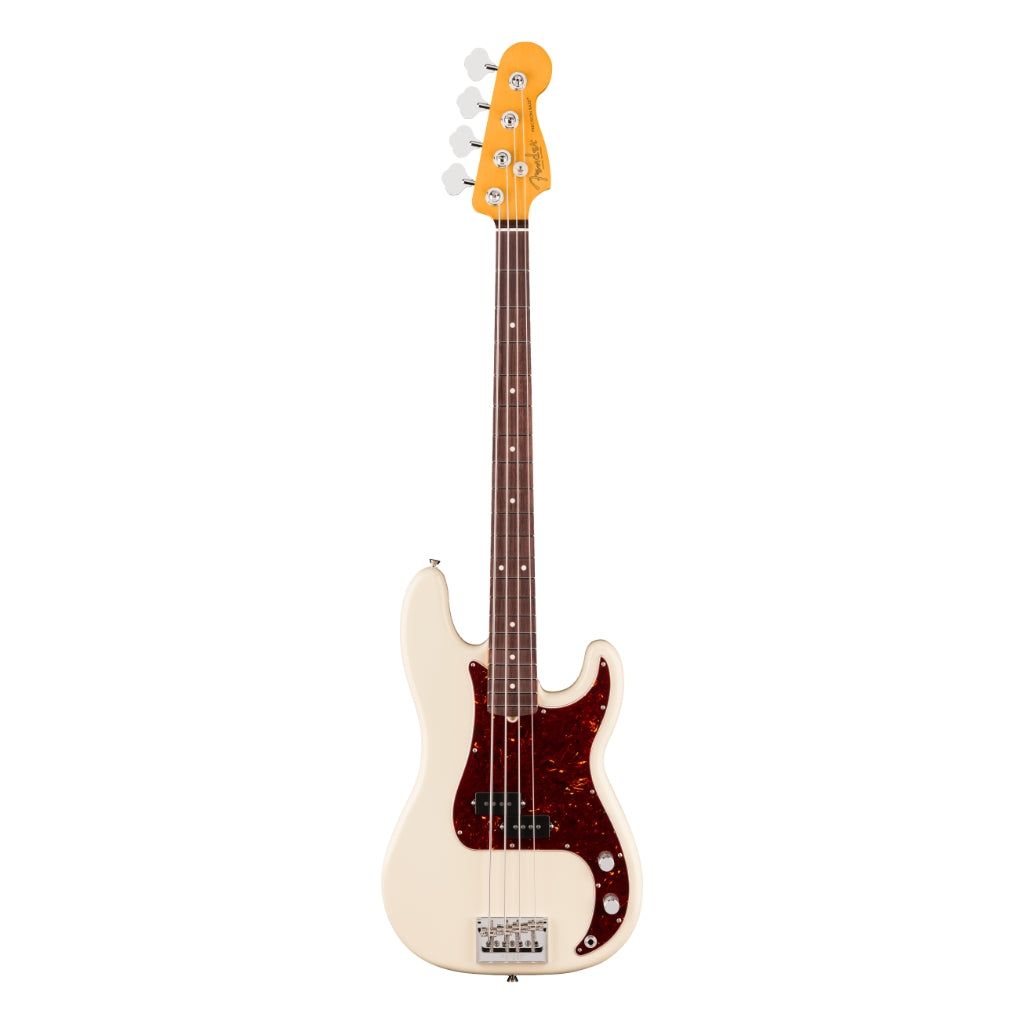 Fender American Professional Precision Bass Guitar - Olympic White, Rosewood Fingerboard