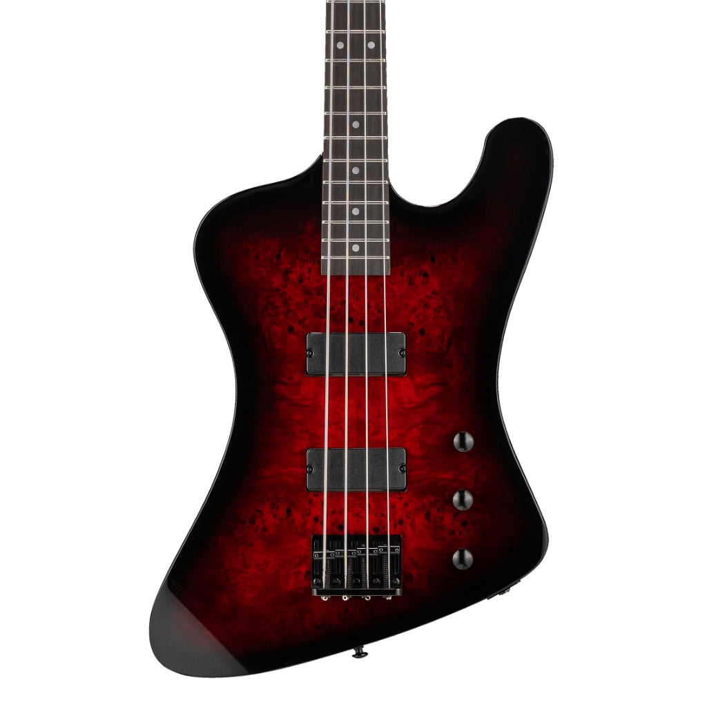 ESP LTD Phoenix-204DX Electric Bass Guitar - Red Burst