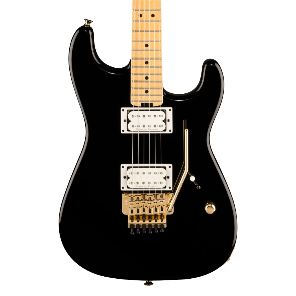 Charvel - American Neo-Classic San Dimas SD1 HH FR Electric Guitar - Gloss Black, Maple Fingerboard