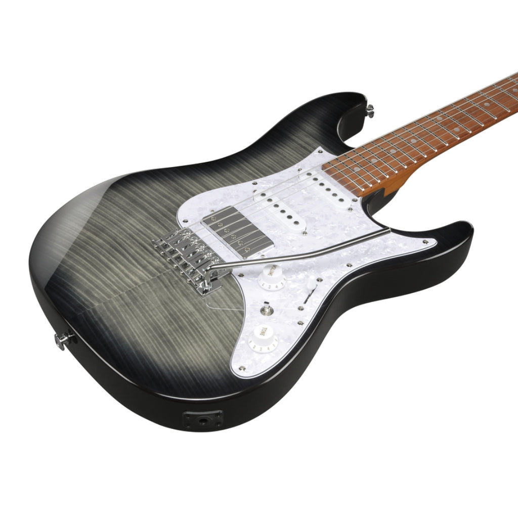 Ibanez - AZ22S1F TXB Electric Guitar Bundle With BIGMINI Tuner -  Transparent Black Sunburst