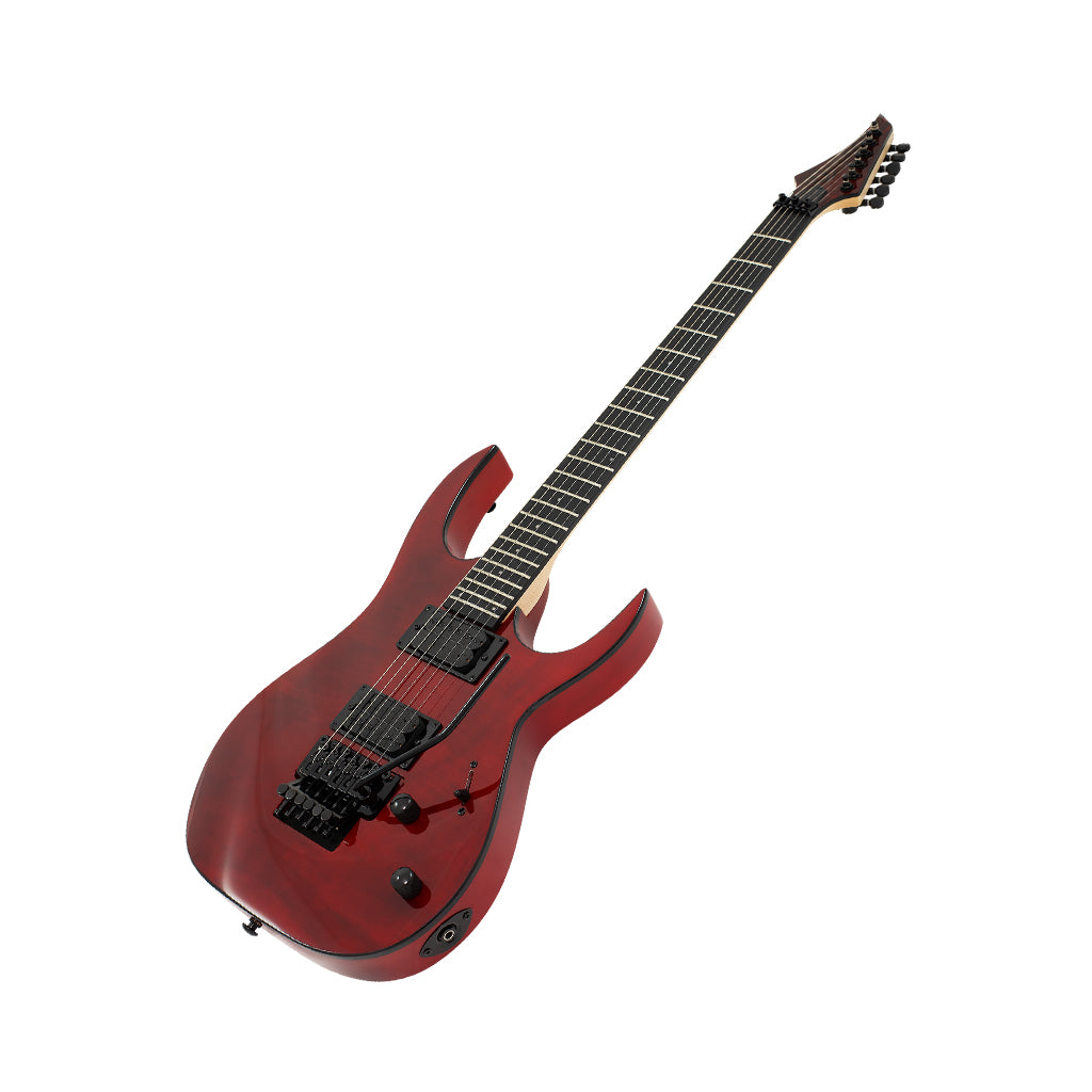 S by Solar SB4.6FRFBR Electric Guitar - Flame Blood Red
