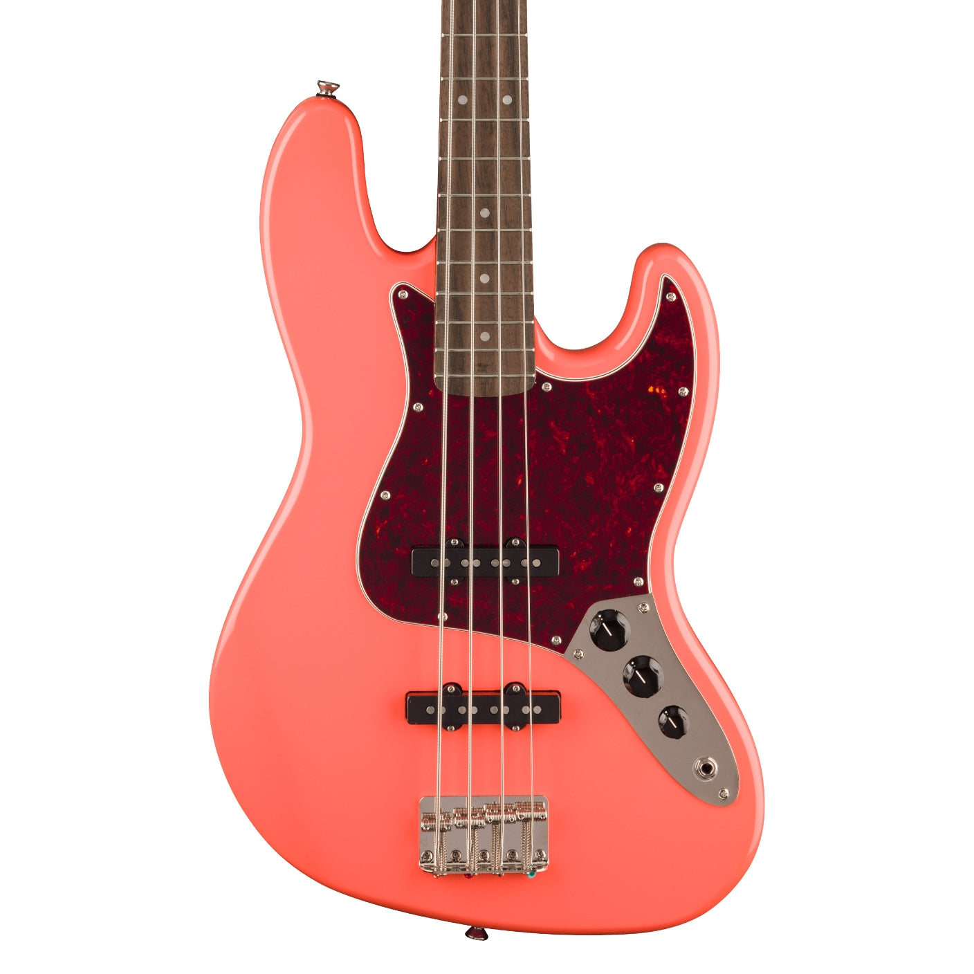Squier - Classic Vibe '60s Jazz Bass Guitar - Tahitian Coral, Laurel Fingerboard