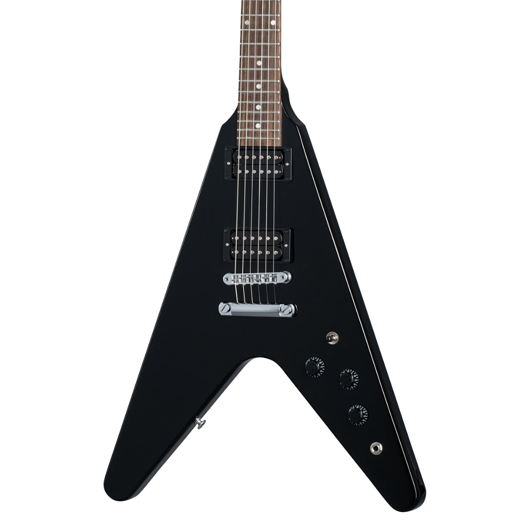 Gibson - 80s Flying V Electric Guitar - Ebony