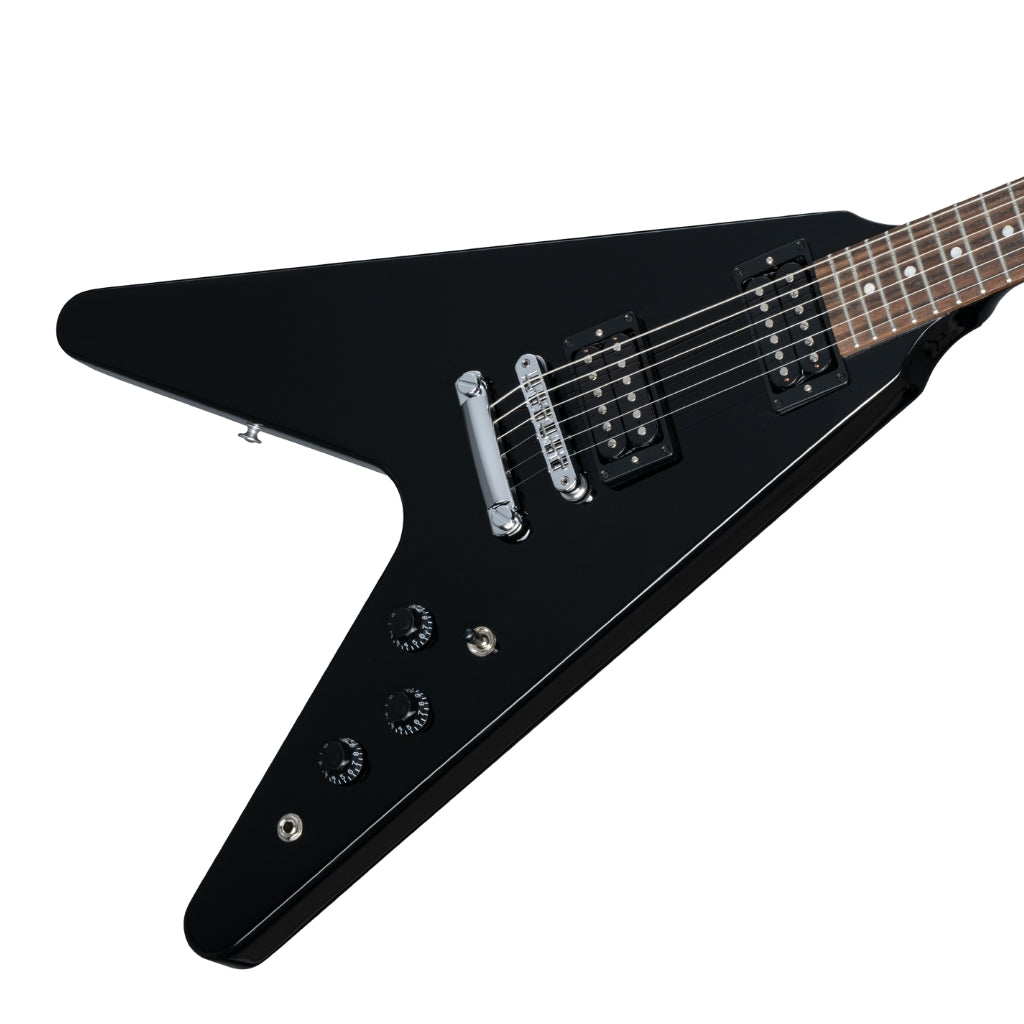 Gibson - 80s Flying V Electric Guitar - Ebony
