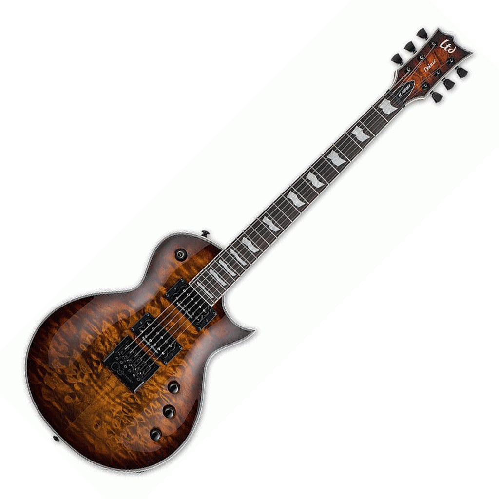 ESP LTD EC1000 Evertune Quilted Maple Dark Brown Sunburst