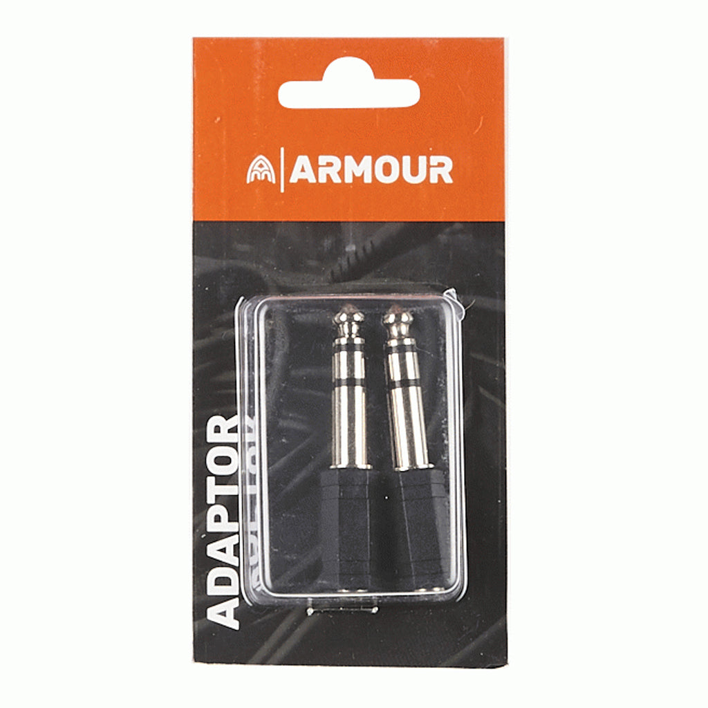 Armour ADAP2 1/8 to 1/4" Stereo Adaptor 2 Pieces