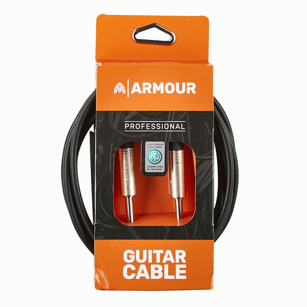 Armour NGP10 Guitar Cable Neutrik Connector Jacks 10 Foot