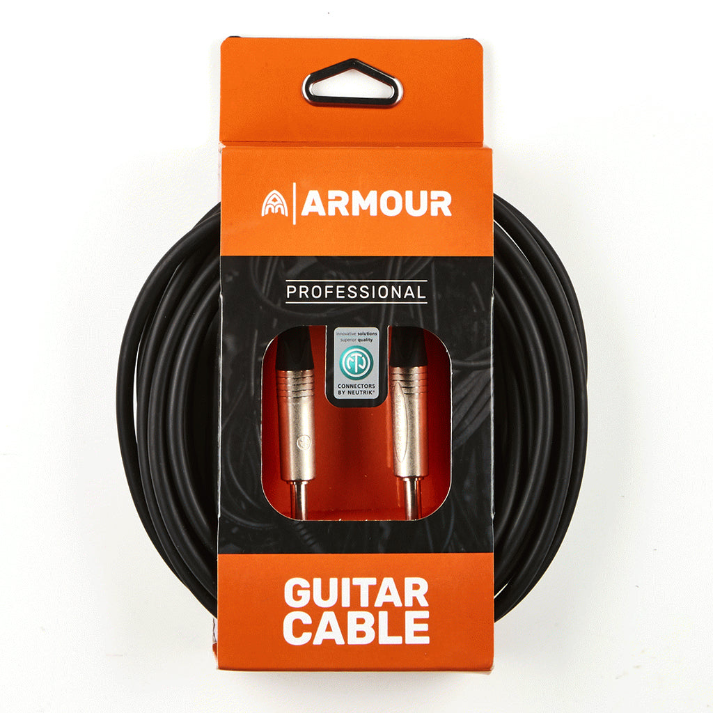 Armour NGP30 Guitar Cable Neutrik Connector Jacks 30 Foot