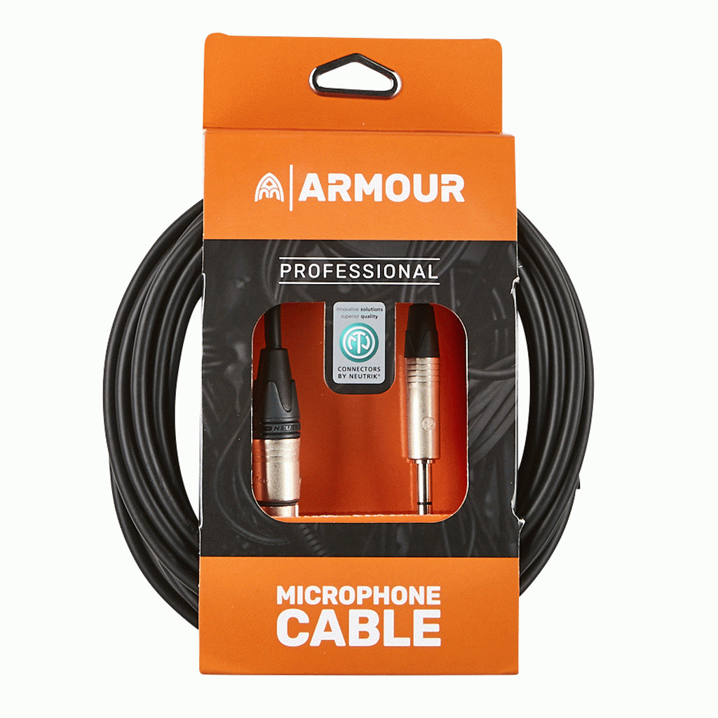 Armour NXLP20 Microphone Cable 20 Foot with Neutrik Connector XLR to JACK
