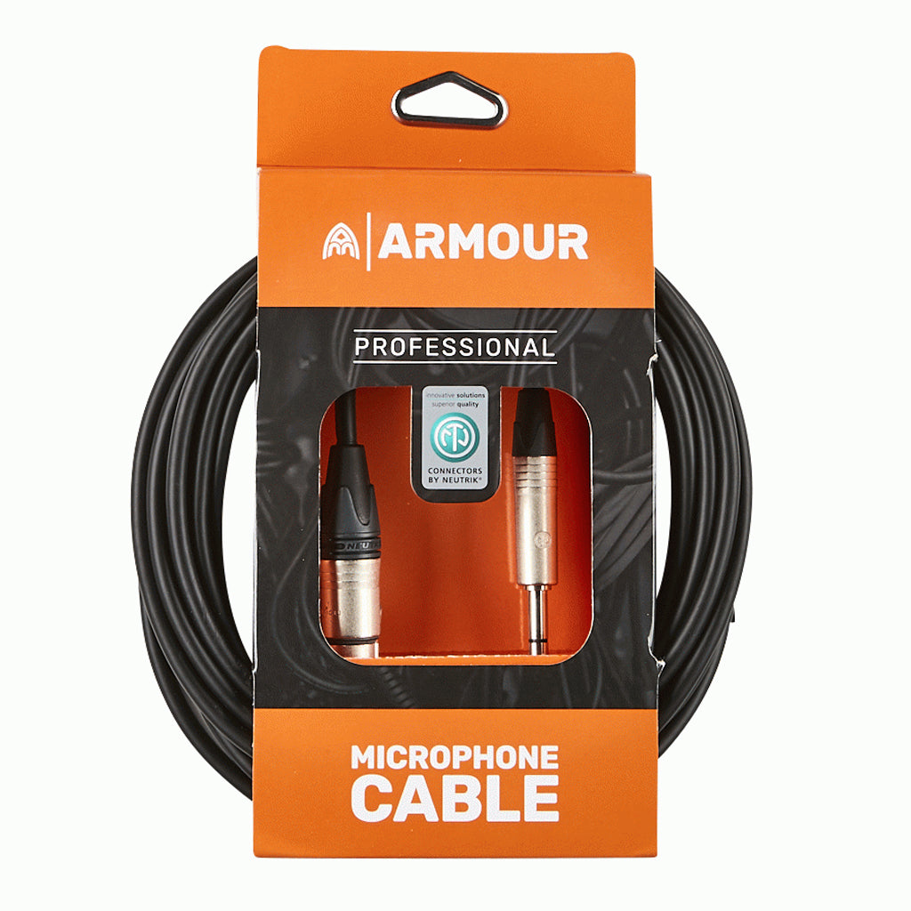Armour NXLP30 Microphone Cable 30 Foot with Neutrik Connector XLR to JACK