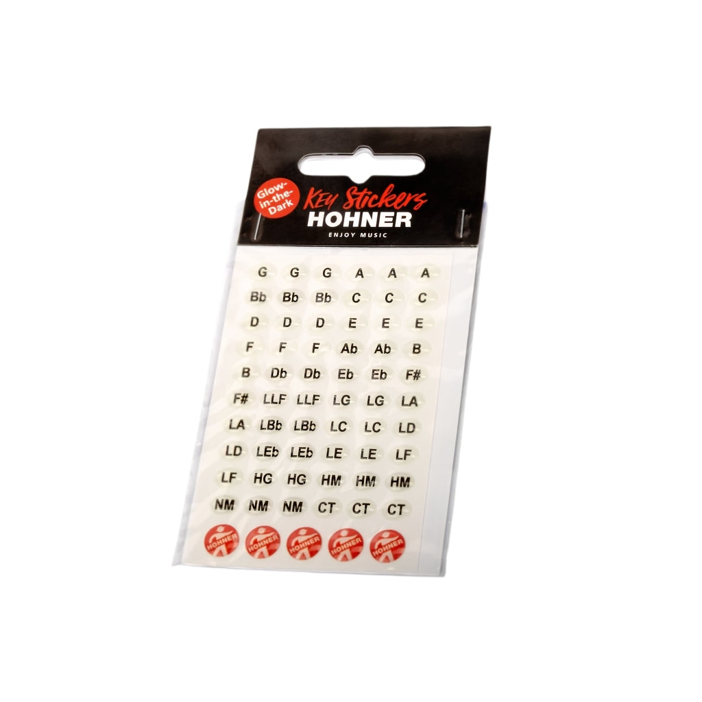 Hohner Glow-in-the-Dark Key Stickers