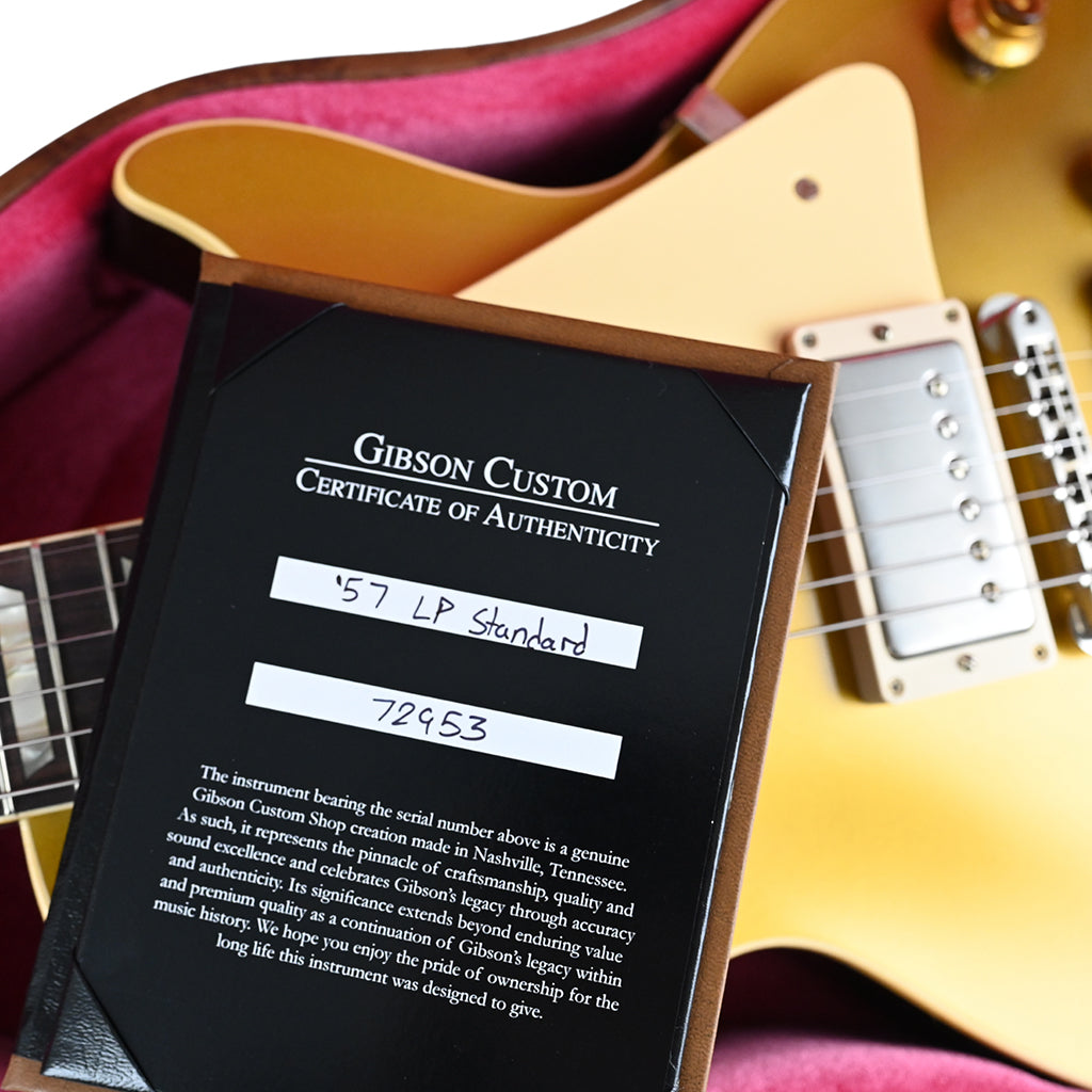 Gibson Custom Shop 1957 Les Paul Standard Reissue - Gold Top - Dark Back