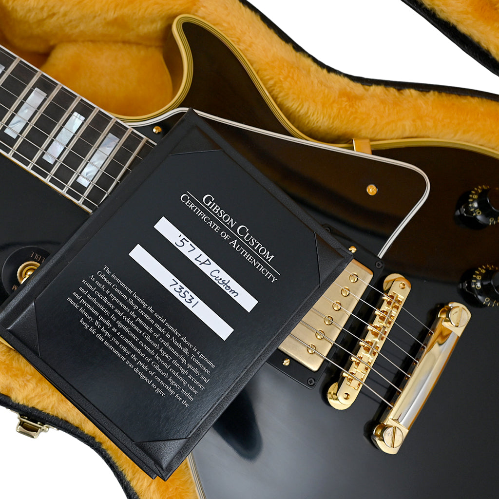 Gibson Custom Shop '57 Les Paul Custom Reissue - Ebony - VOS