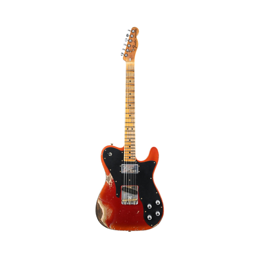 Fender Custom Shop Limited Edition Telecaster Custom Super Heavy Relic - Aged Candy Apple Red with Aged Candy Tangerine Burst