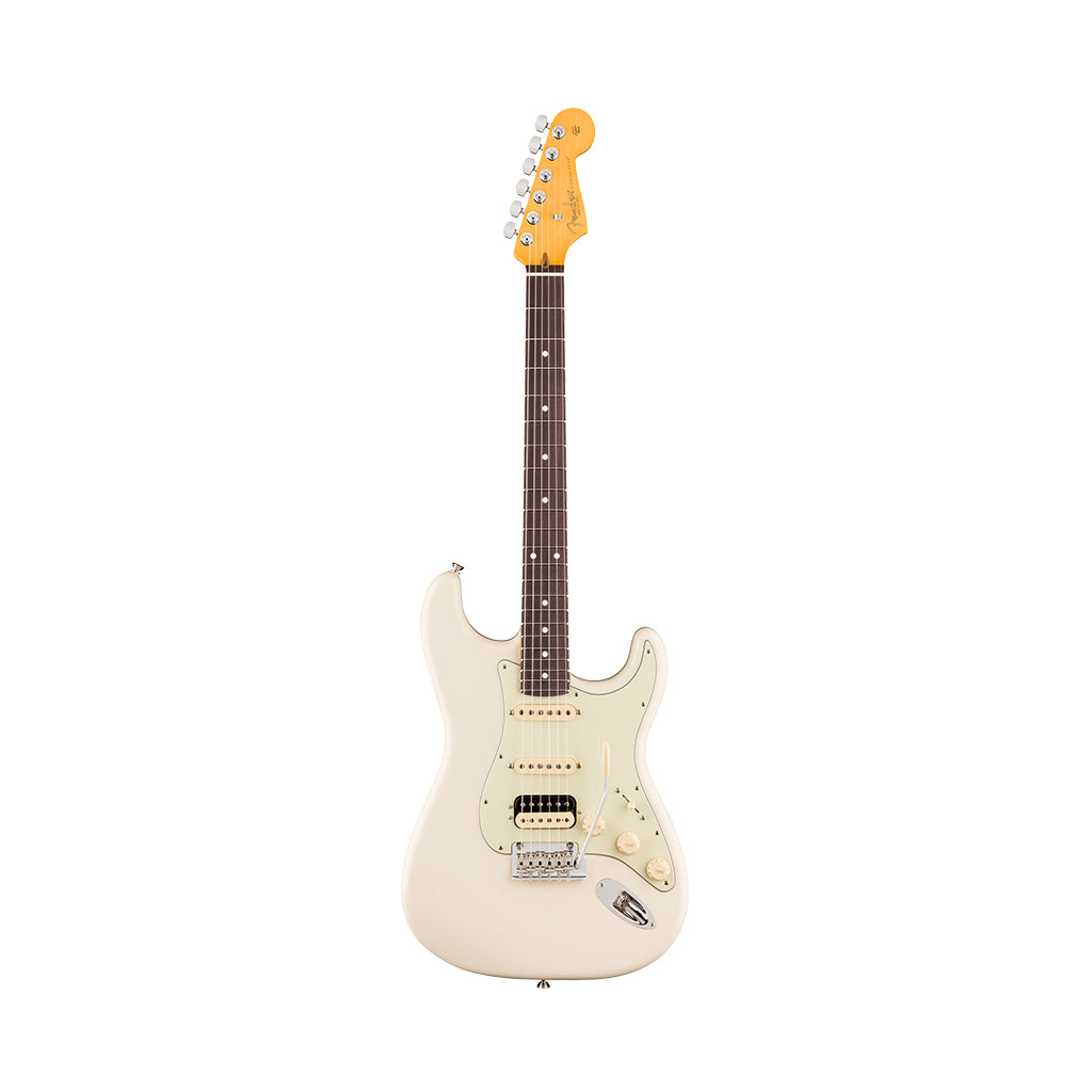 Fender American Professional Stratocaster HSS Rosewood Electric Guitar - Olympic White